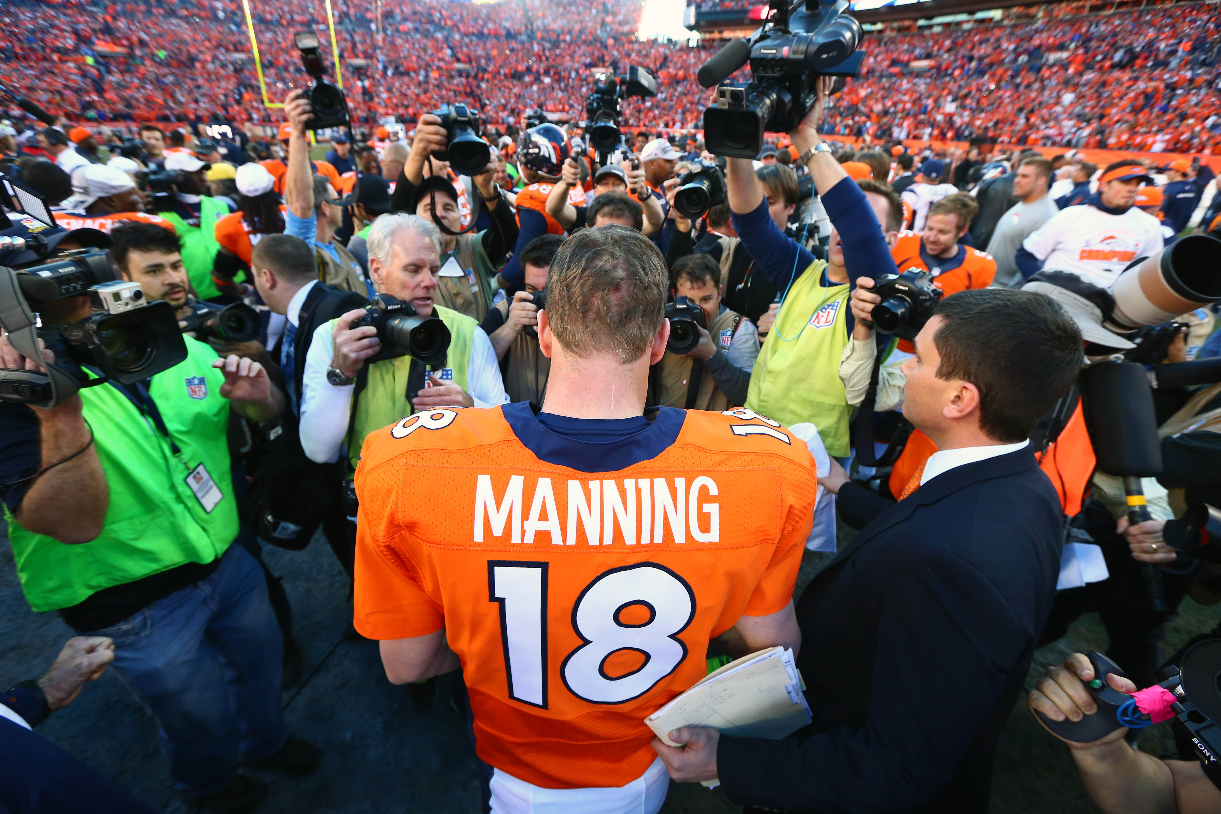 2014 AFC Championship game, Patriots vs. Broncos: Peyton Manning