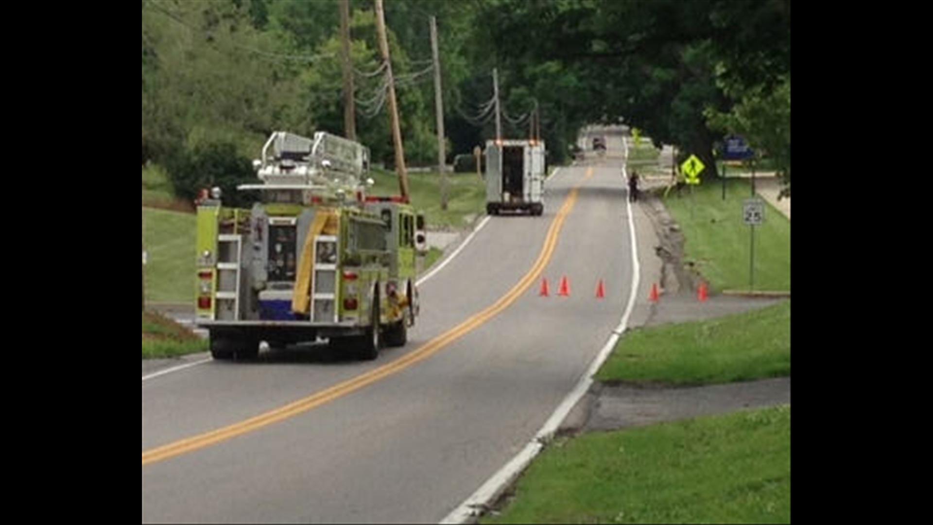 Kent Crash creates gas leak, forces residents out