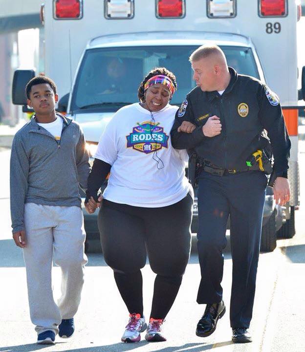 Officer Assists Woman At 10k End Goes Viral