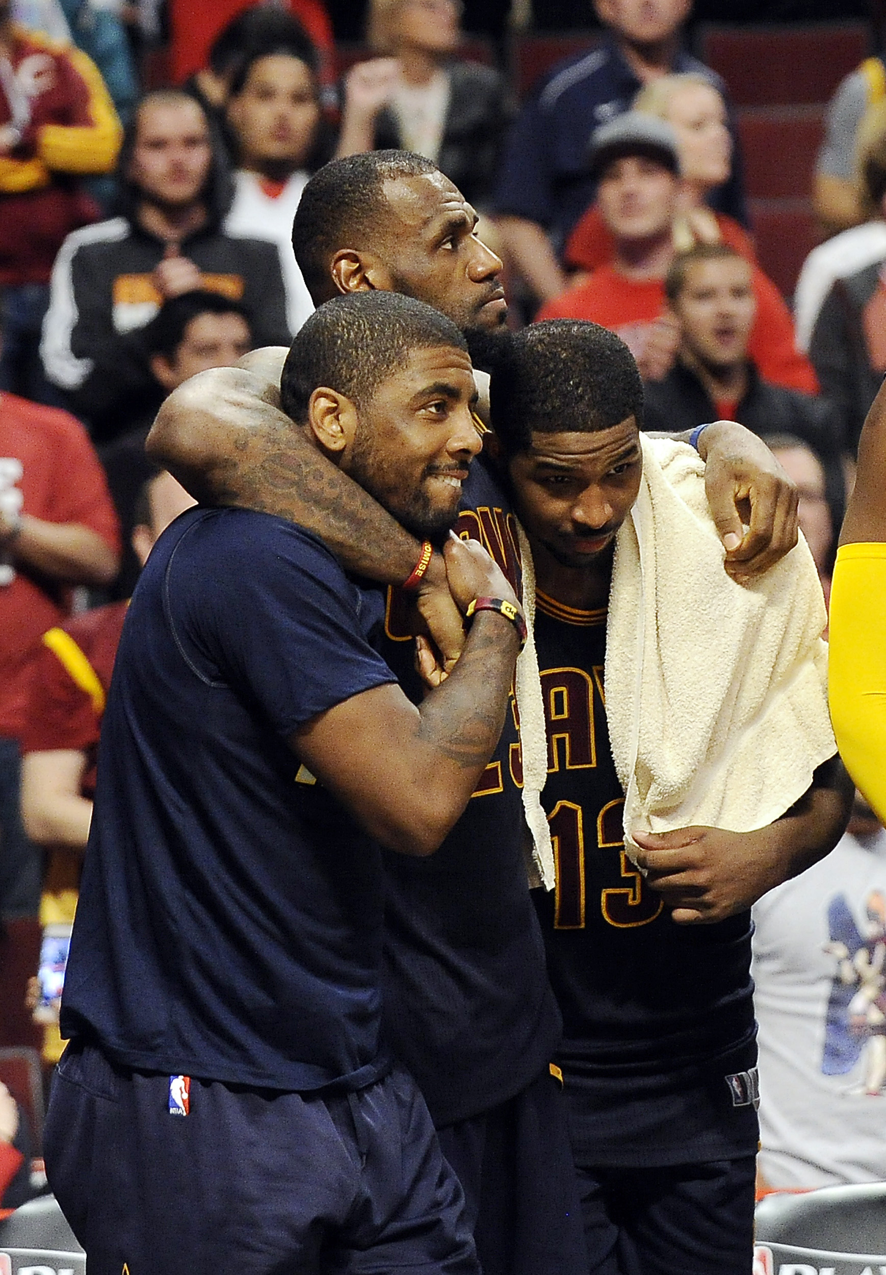 LeBron James, Tristan Thompson have on-court spat, bury the