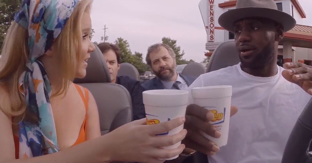 "Trainwreck" stars stop at Swensons before Akron premiere