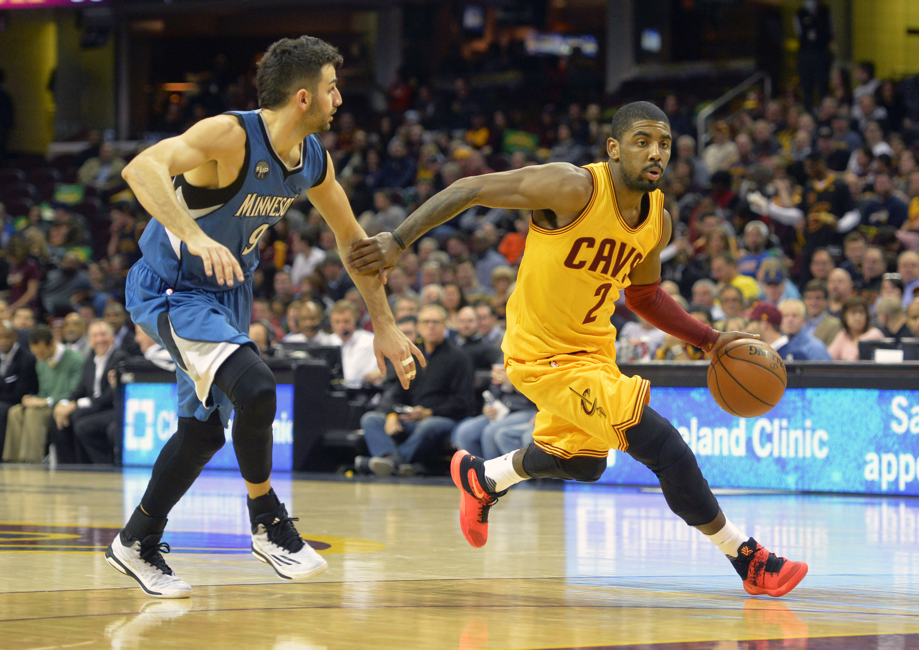 Cleveland Cavs' Kyrie Irving, Kevin 
