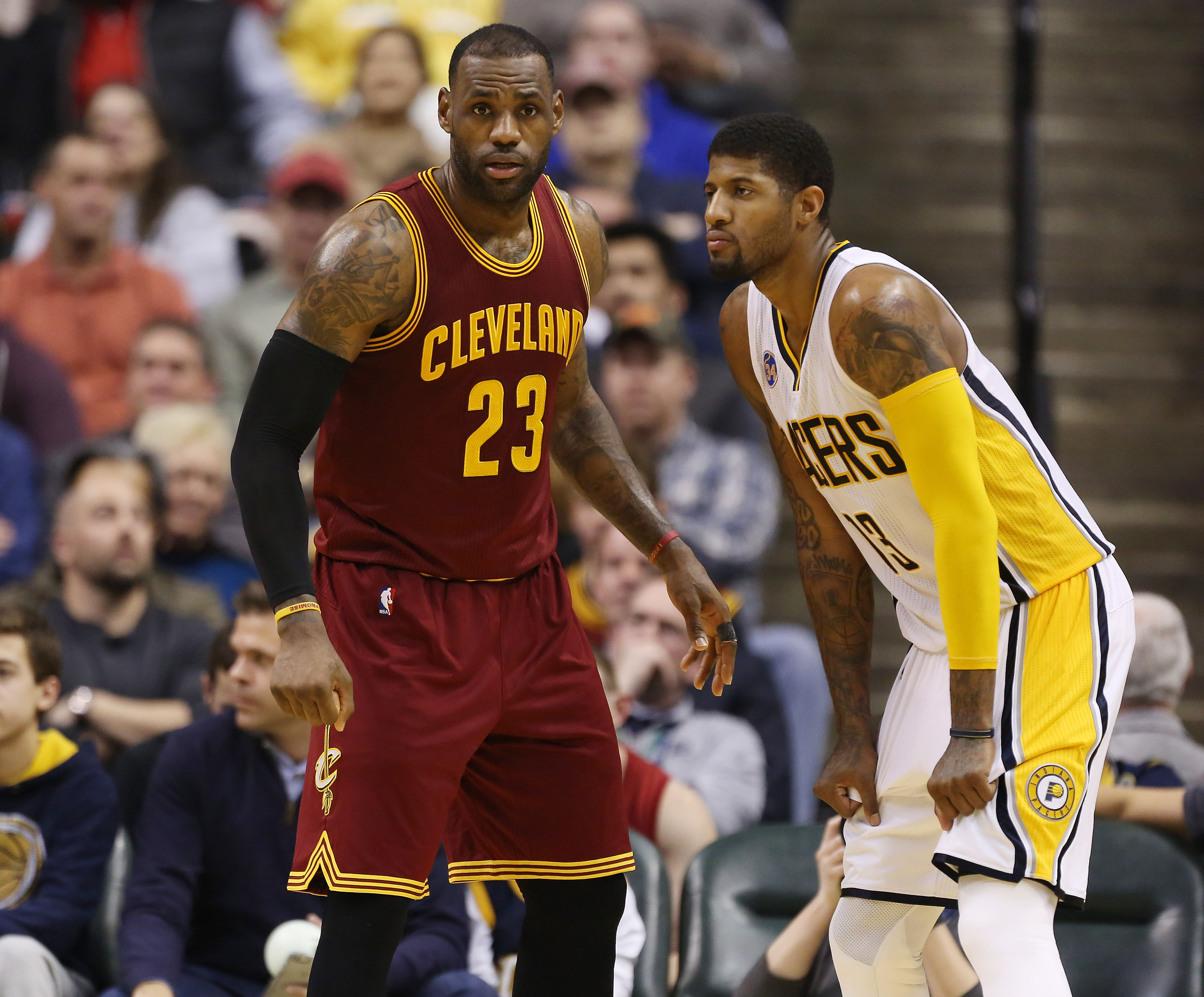 LeBron James ratcheted up defensive pressure on Paul George wkyc