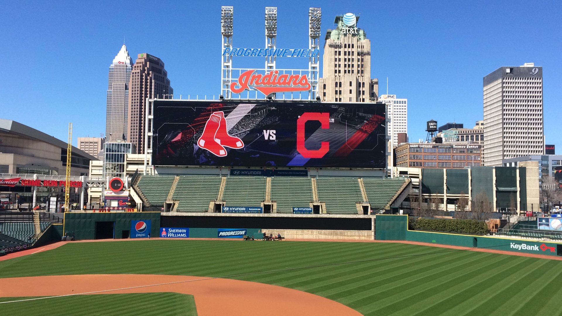 PHOTOS Cleveland Indians unveil new scoreboard