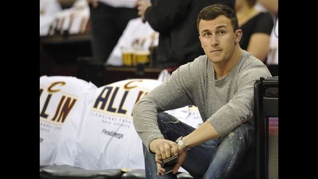 Manziel at Bieber's Cleveland concert?