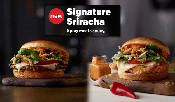 calories in mcdonalds sriracha mac beef artisan roll