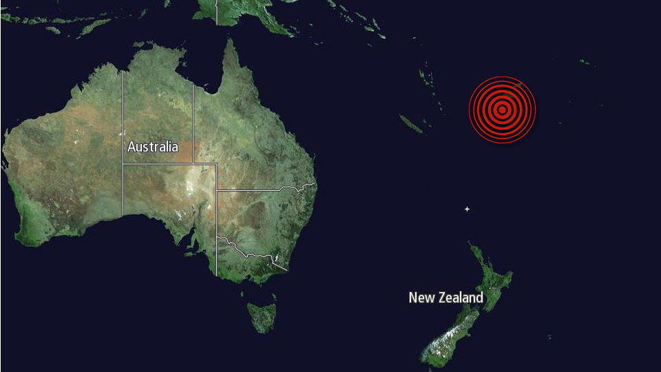 Fiji earthquake today tsunami warning map