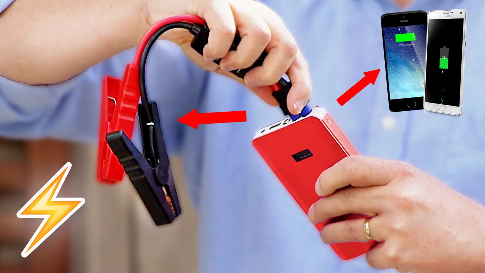 35 Powerbank jump starts cars & phones!