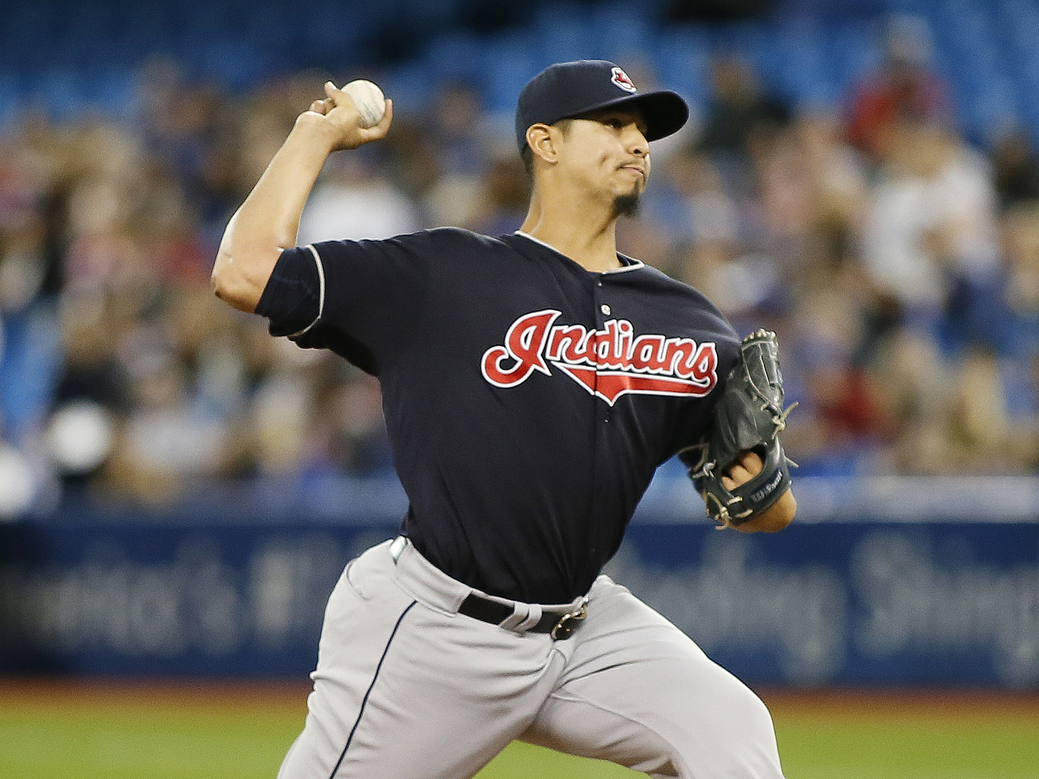 Carlos Carrasco has found a home with the Cleveland Indians and he doesn't  want to pitch anywhere else 