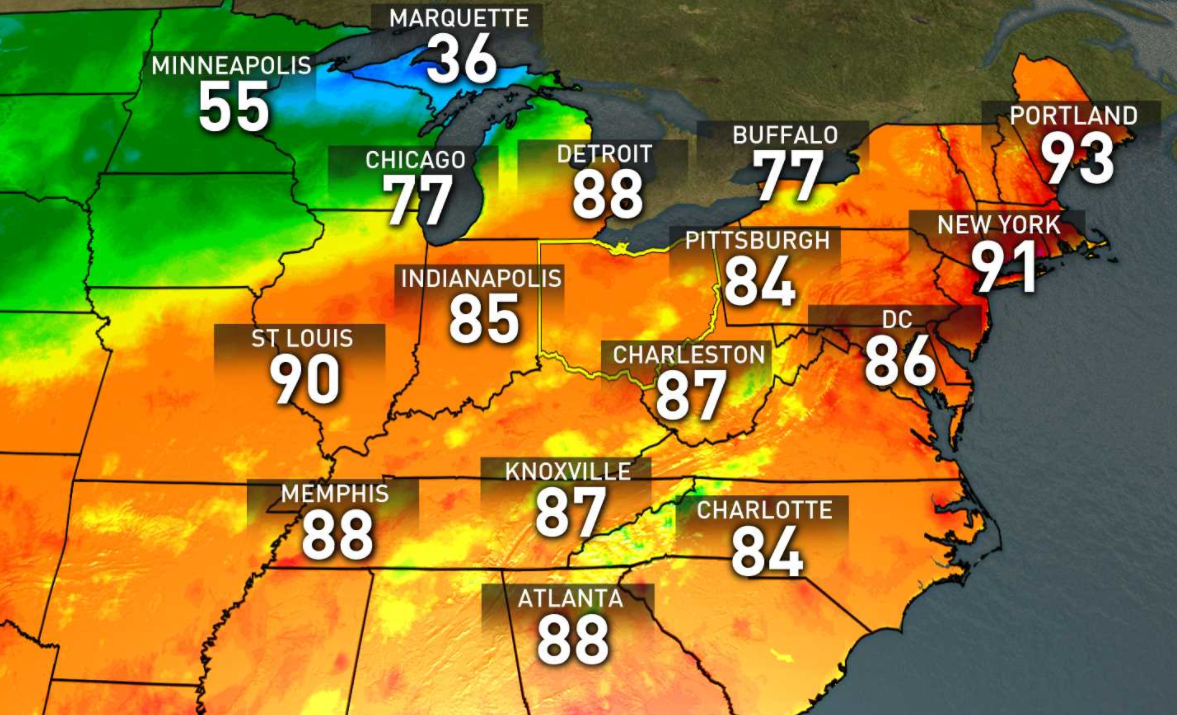 Early heat wave breaking records in Northeast US cities | wkyc.com