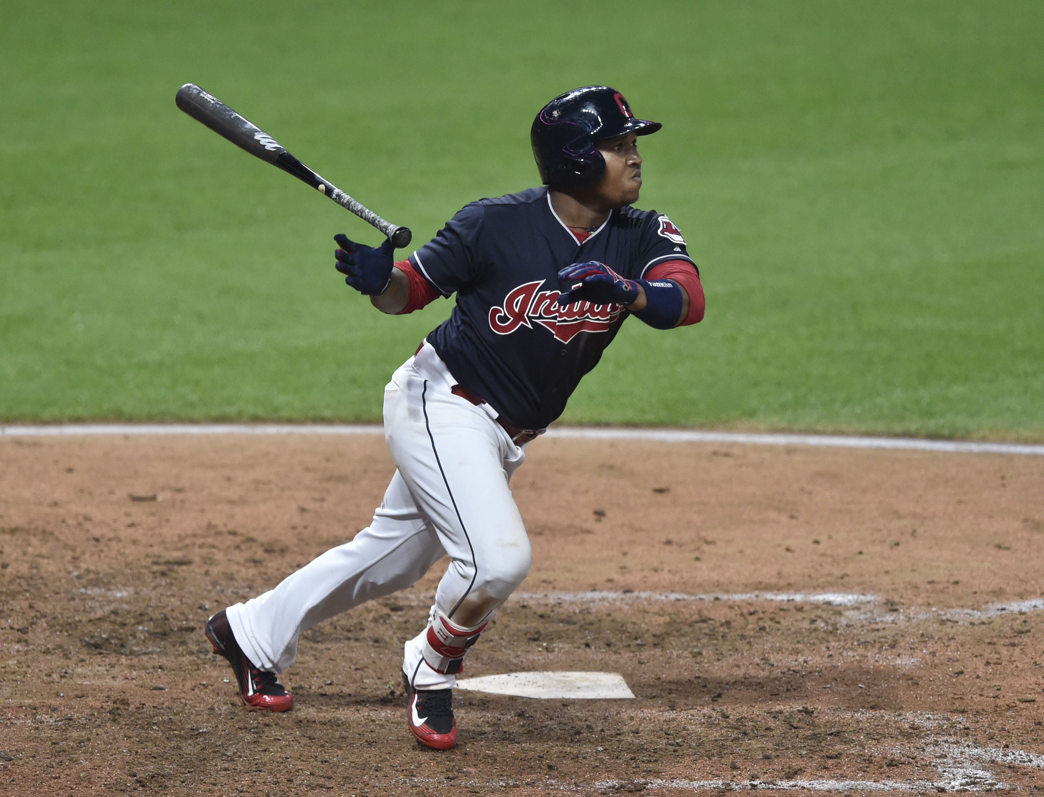 Cleveland Indians third baseman Jose Ramirez is a baseball player