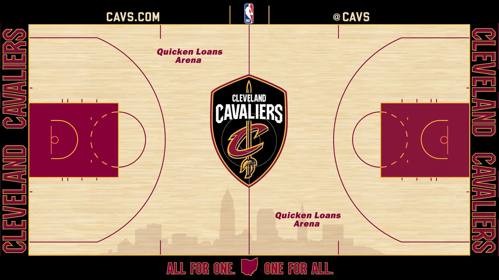 Cleveland Cavaliers get new portable basketball floor just in time