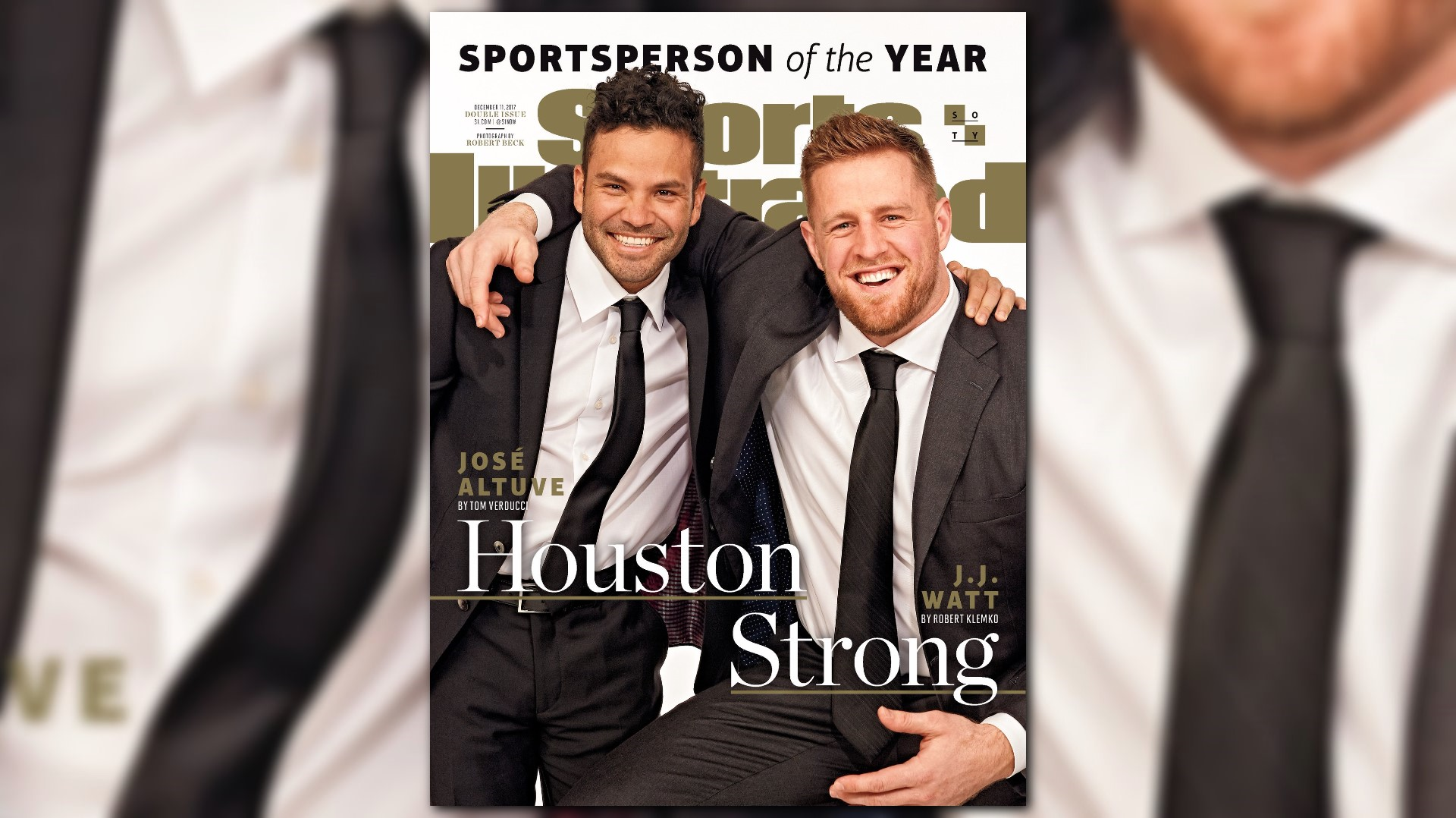 Sports Illustrated December 11, 2017 Jose Altuve J J Watt Houston Strong 