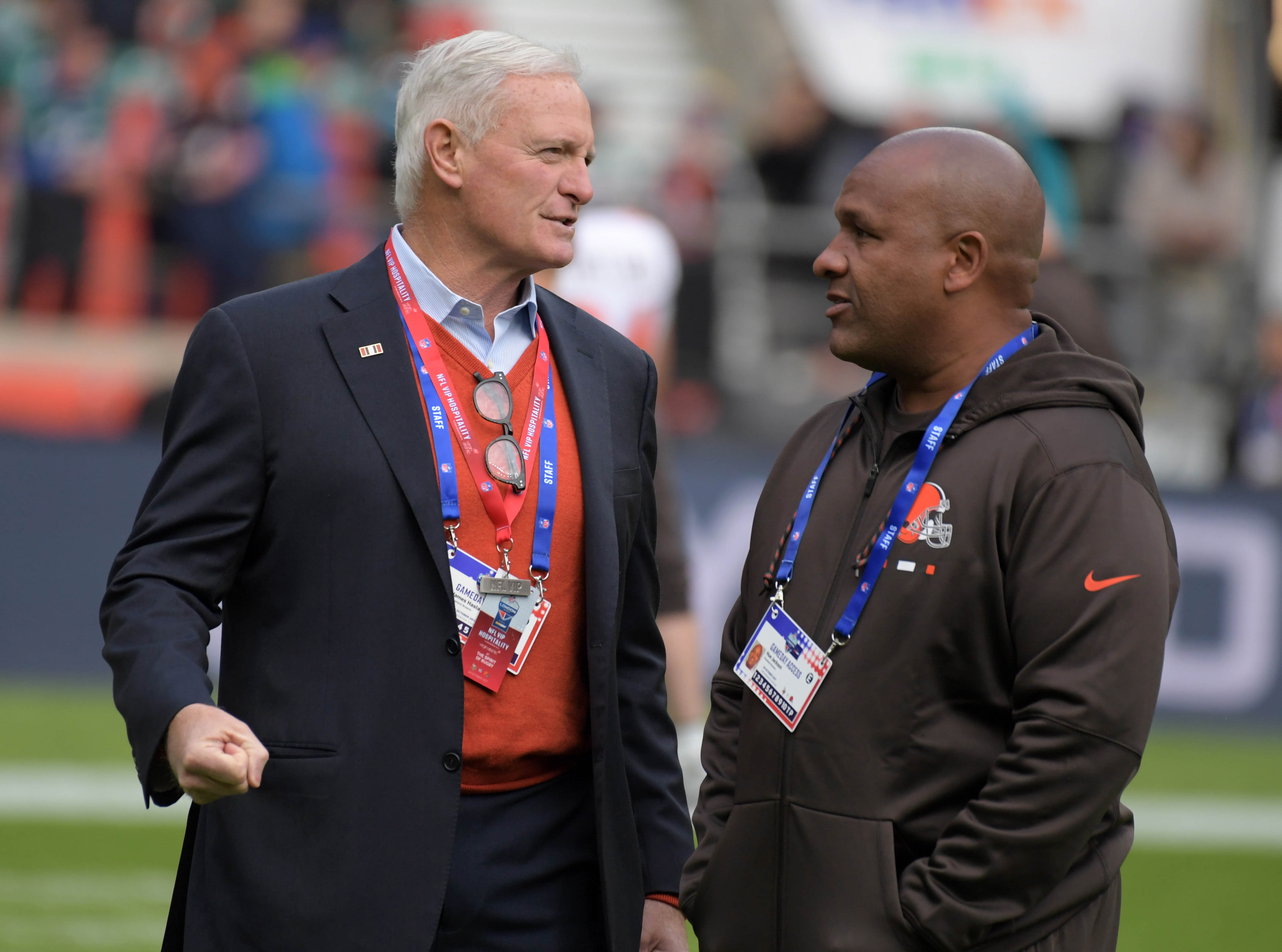 Cleveland Browns owner Jimmy Haslam: Hue Jackson never paid to lose