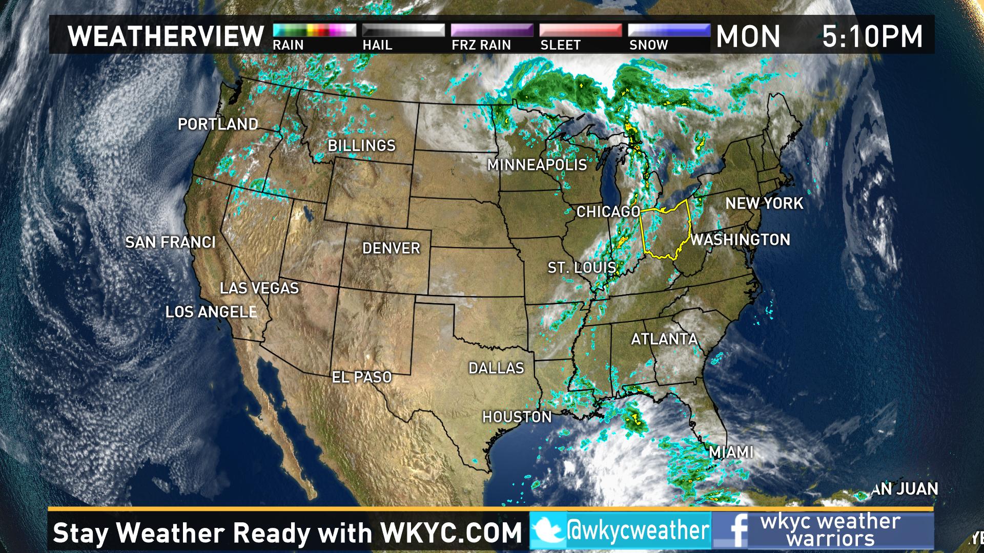 Weather across the nation on Monday | wkyc.com