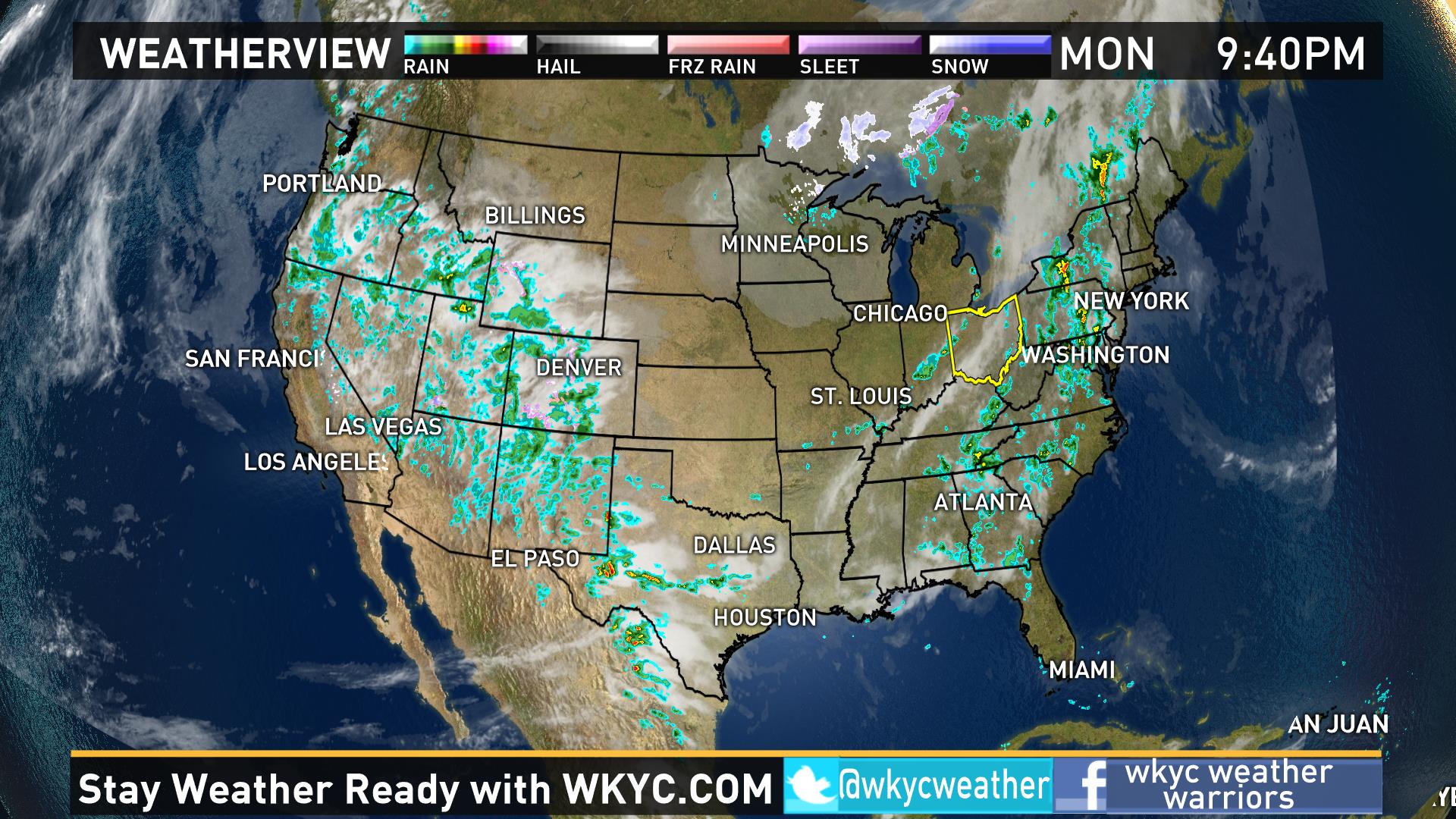 Weather across the nation on Monday | wkyc.com