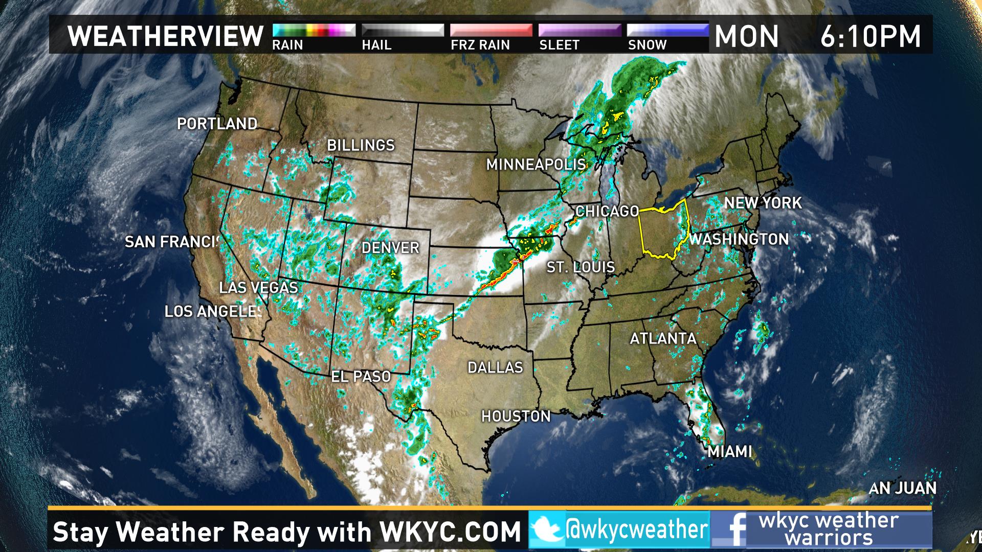 Weather across the nation on Monday | wkyc.com