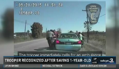Trooper called 'angel' after saving baby's life | wkyc.com