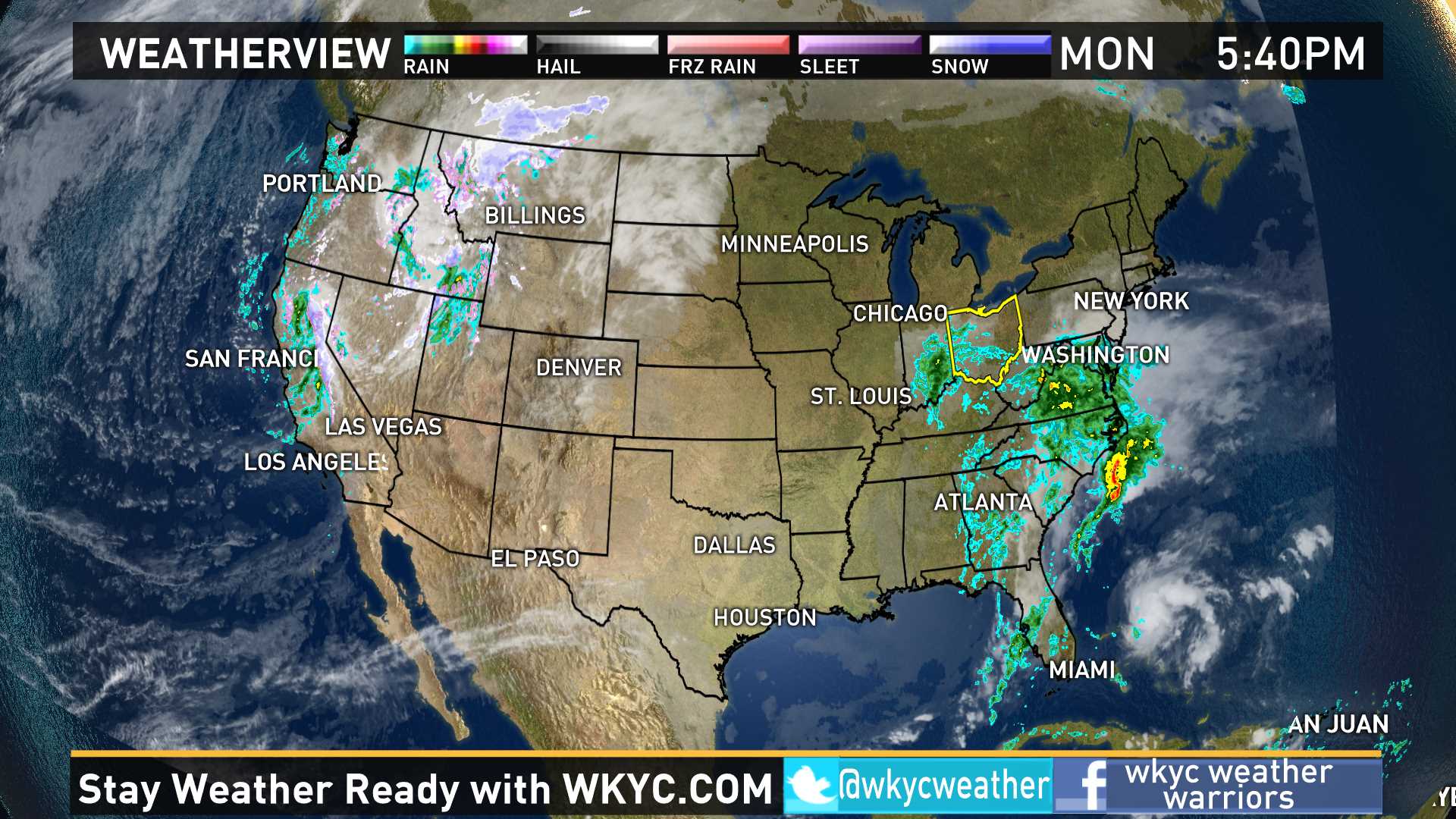 Weather across the nation on Monday | wkyc.com