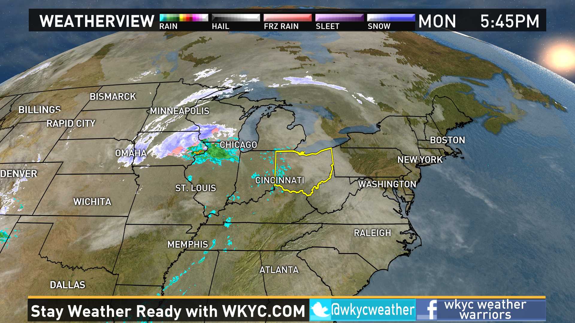 Weather across the nation on January 25, 2016 | wkyc.com