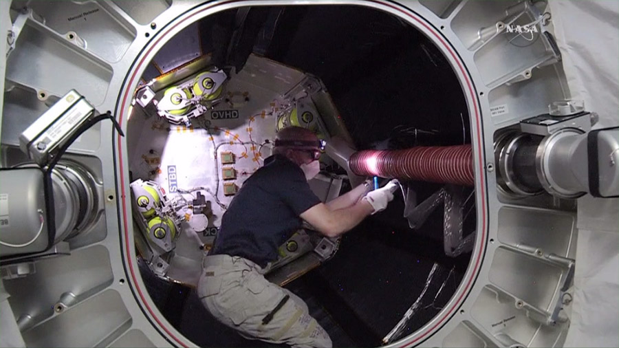 Astronauts enter world's first inflatable space lodge | wkyc.com
