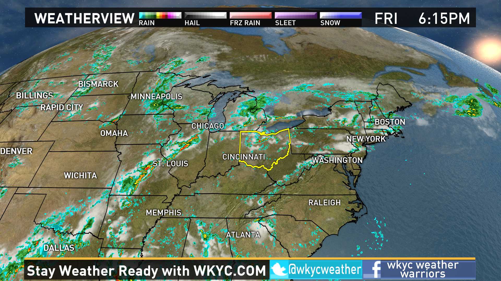 Weather across the nation on August 12, 2016 | wkyc.com