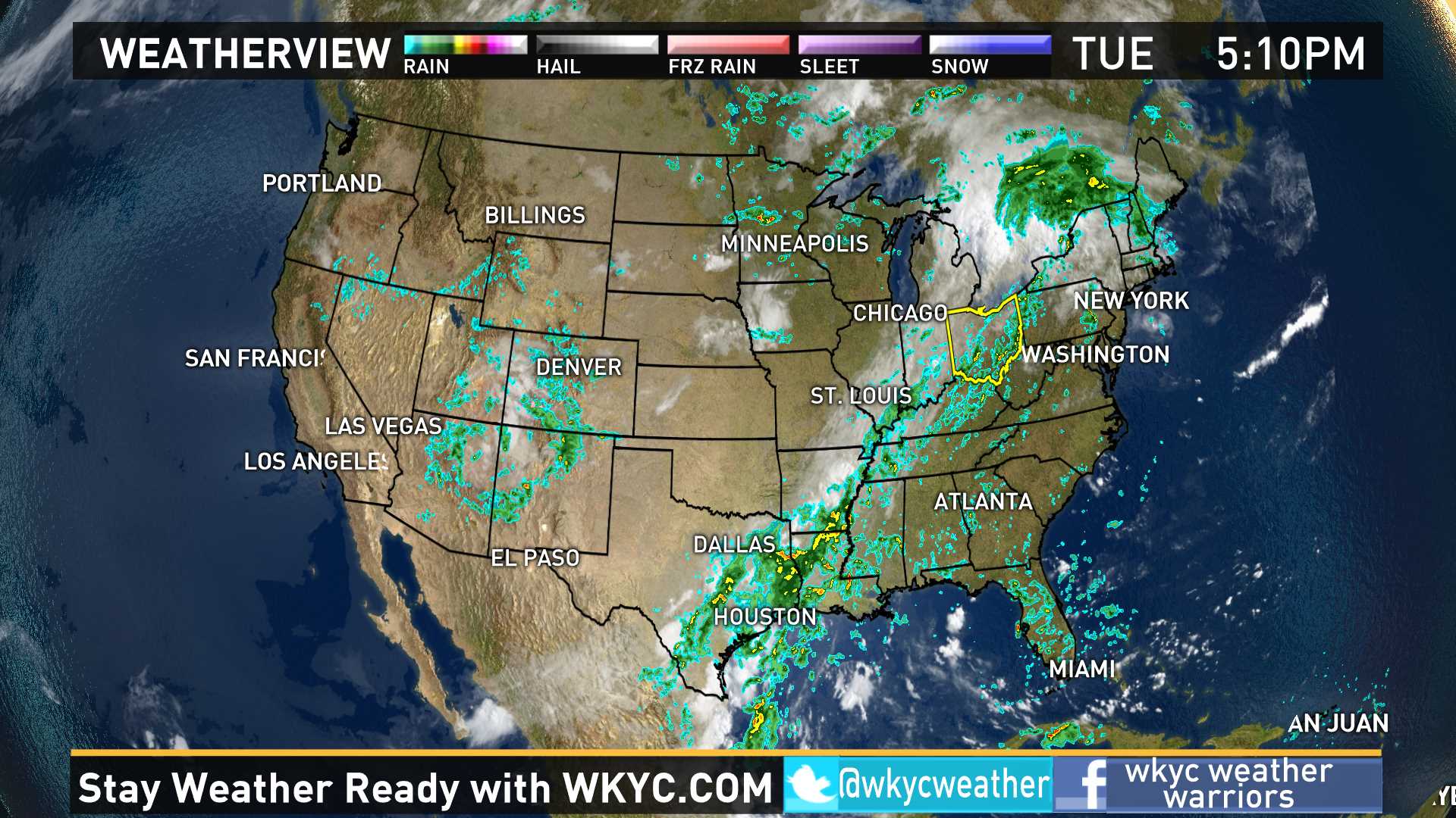 Weather across the nation on August 16, 2016 | wkyc.com