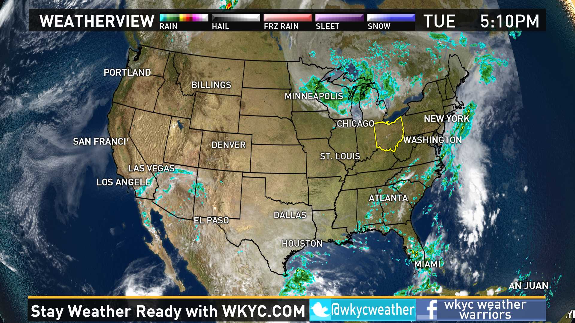 Weather across the nation on September 27, 2016 | wkyc.com