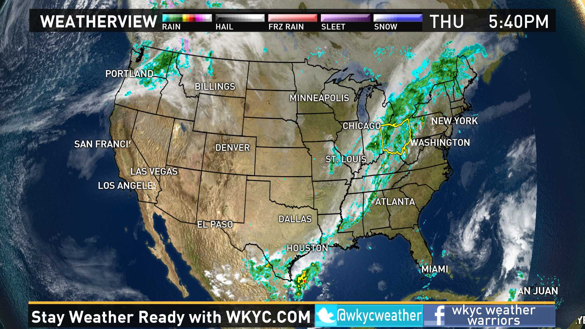 Weather across the nation on October 20, 2016 | wkyc.com