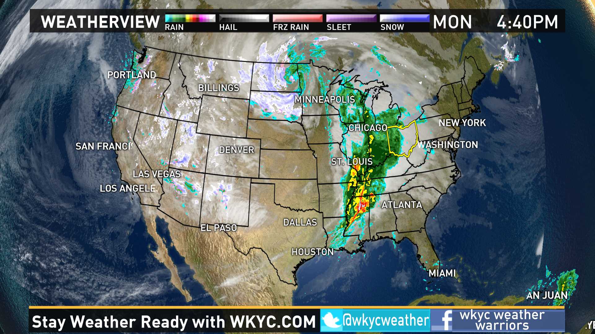 Weather across the nation on November 28, 2016 | wkyc.com